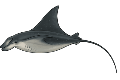 Raie manta méditerranéenne - Mobula mobular
