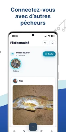 Fil d'actualité Fishing Grid — partage de prises entre pêcheurs