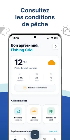 Écran d'accueil Fishing Grid